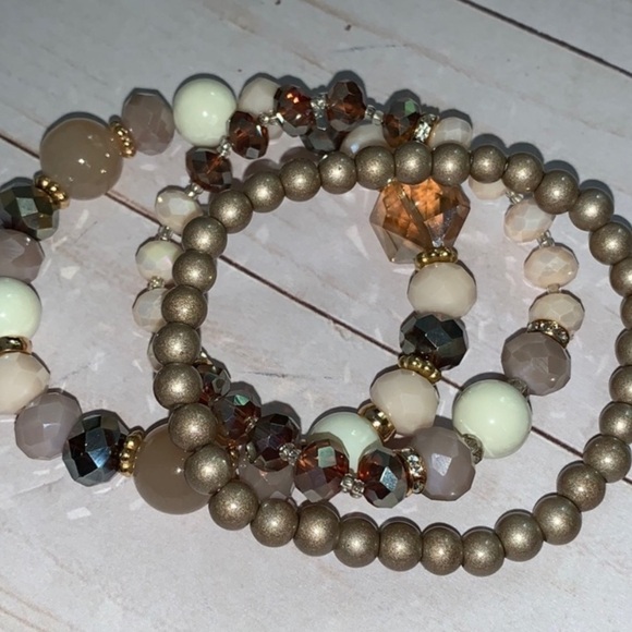 3 stretch beaded bracelets NEW‎ - Picture 3 of 4